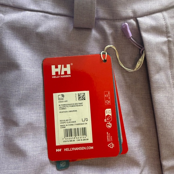 Helly Hansen PowderQueen Snow Bib Pant Heather/Purple size L - Picture 2 of 5